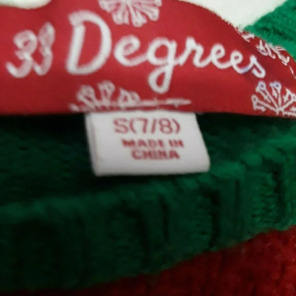 Festive Red and Green Kids Casual Dress
